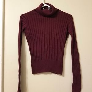 Turtle Neck Crop Top Sweater